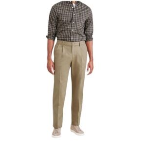 Men's Dockers Khaki Pants Pleated, Classic Fit no iron 42/32